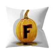 3PCS Halloween Series Letter Printing Throw Pillow Cover for Home Living Room Sofa Decor F_45*45cm