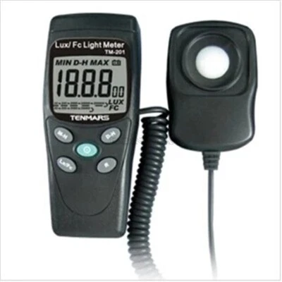 Tenmars TM-201 Digital Led Light Meter Luminometer Lux Meter Reading 2000 lx