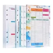 A6 Budget Planner Refill 82 Sheets Monthly Weekly Planner Notepad 6 Hole5654