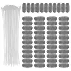 50Pcs Washing Machine Lint Trap Stainless Steel Lint Snare Traps with 50 PraXo