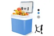 YOPOWER 12V Car Refrigerator 24 Liter Blue