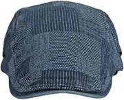 [WITHMOONS] Cotton Denim Flat Cap Newsboy Ivy Irish Hats Jean Cabbie Driving Hat YZ30126