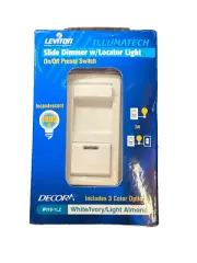 Leviton ILLUMATECH ~ IPI10-1LZ ~ Slide Dimmer w Locator Light ~