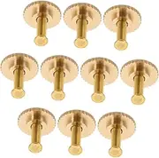 SUPVOX 20pcs Secure Screw Cap Badge Pins for DIY Crafts Brooch Making Name Tags and Fashion Accessories Versatile Safety Pin Keepers for Clothing and Backpack Decorations