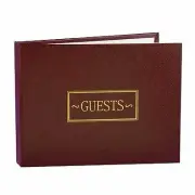 Hortense B. Hewitt Hortense B Hewitt All Occasion Burgundy Guest Book, gold