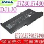 DELL 電池 惠普 DJ1J0 E7280 E7380 E7390 E7480 E7490 E7290 E7490 7290 7390 7490 P73G001 P73G002 12 7000 12 7280 12 7480 2X39G PGFX4