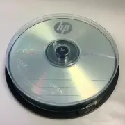 10-Pack 52X HP Logo CD-R Blank Recordable Disc Media 80Min Cake Box
