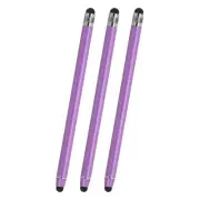 3 Pcs Stylus Pens for Touch Screens, 2 in 1 Universal Capacitive Stylus, Purple