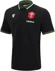 [Macron] Men's Welsh Rugby 2021/22 Short Sleeve Away Cotton Replica Shirt Welsh Rugby 2021/22 Short Sleeve Away Cotton Replica Shirt