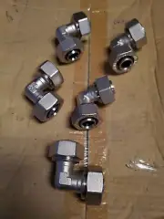 5 Pack RapidAir MaxLINE Compressed Air Piping 3/4" Elbow M8067 Max Line Rapidair