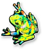 Cute Tree Frog Sticker from Japan Mother Nature Quirky Fun Decal B-Side Label