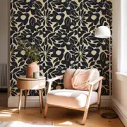 [Namly Design] Floral Pattern Wall Paper Decor