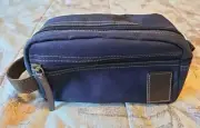 Timberland Core Canvas Travel Bag Toiletry Navy Blue NWT