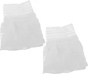 [WESIEVYA] Bulk Pack of Fake Fishnet Gloves Decorative Fluffy Wrist Cuffs for Women Short and Elastic Sleeves