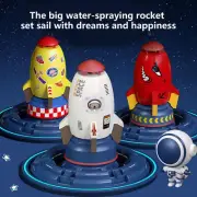 Outdoor Flying Sprinkler Toy Rocket Launching 360-degree Rotation Sprinkler
