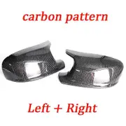 For BMW X1 E84 X3 F25 Pre-LCI 2010 2011 2012 2013 M style black rearview mirror cover X3M Look rearview mirror cover 1 set Carbon pattern