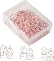 Tofficu 60Pcs Decorative Paper Clips Design Material Convenient Clips for Files Documents School Office Organization Mixed Styles Storage Box