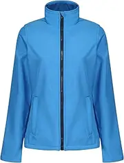 [REGATTA] Standout Womens/Ladies Ablaze Printable Soft Shell Jacket (UK Size: 16) (French Blue/Navy)