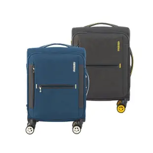 【AMERICAN TOURISTER 美國旅行者】20吋 DROYCE 可擴充防盜拉鍊抗菌輕量布面軟殼登機箱/行李箱/布箱(多色)