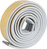 COHEALI 2 Rolls Insulation Sealing Strip Self Adhesive Type Window Door Sealing Tape for Noise Reduction Windproof and Dustproof Protection Grey
