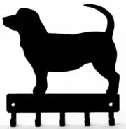 Petit Basset Griffon Vendeen PBGV Dog Key Rack/ Leash Hanger