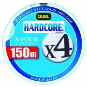 ** DUEL HARDCORE X4 Micro Pitch 4 Braided PE Line 150m White