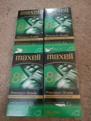 4 NEW SEALED MAXELL T-160 8 HOUR VHS BLANK VCR VIDEO