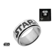 SALES ONE Star Wars Logo Stainless Steel Spinner Collectible Ring SZ 10 NEW