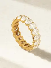 [Kimaï] Kimaï - Oprah Eternity 18-karat Recycled Gold Laboratory-grown Diamond Ring - 5 5 Gold