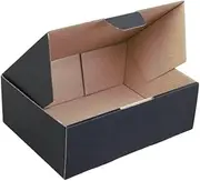 Die Cut Mailing Box 150 x 100 x 75mm Cardboard Shipping Carton Box Black (Pack of 10)