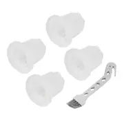 4 Pcs Filter for Vorwerk VC100 Cordless Vacuum Cleaner VC100 Dirt Filter Replacement Filters White