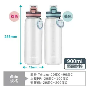 【LOCK & LOCK樂扣樂扣】優質時尚彈蓋水壺900ml