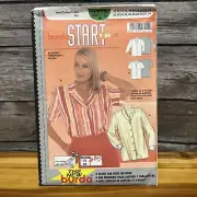 Burda Sewing Pattern 3212 Shirt Blouse Top 10-28 Vintage 1990s Uncut