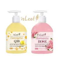 在飛比找Yahoo!奇摩拍賣優惠-韓國 isLeaf Q10/玫瑰 水感保濕身體乳 400ml