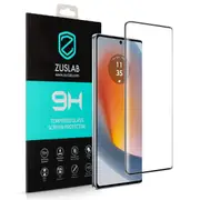 ZUSLAB Screen Protector for Motorola Edge 5G Tempered Glass Screen Protector Film 9H Hardness - Black