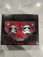 star wars black series Titanium series captain phasma & First Order Storm Troop