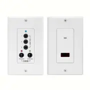 Infrared IR Remote Control Extender Repeater Wall Plate Kit 3x Emitters