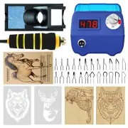 Professional Wood Burning Kit,60W Pro Pyrography Pen Wood Burner with 24 Wire...