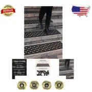 Hexagon Anti-Slip Step Mats - 5-Pack Rubber Treads for Indoor/Outdoor Safety