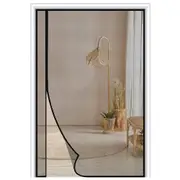 Side Opening Magnetic Fly Screen for Doors Curtain Black Mosquito Net Keep Bugs Out
