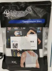 ESTEEM APPAREL BLACK COMPRESSION TANK TOP SHIRT SIZE XXL NEW