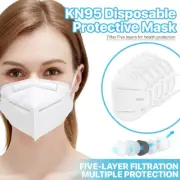 10-1000 Pcs KN95 Protective 5 Layers Face Mask BFE 95% PM2.5 Disposable Masks