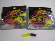 Leland Lures Crappie Magnets 2 packs 30 pc total glo pop