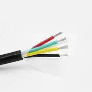 Silicone sheathed Cable 22 20 18 17 15 13AWG 2-8 core high and Low Temperature Resistance Soft Signal Wire Power Cable(5 cores 1meter,13 AWG 2.5MM)
