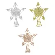 Christmas Tree Topper Star Glitter Powder Festival Holiday Party Decor