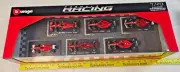 Bburago Ferrari Formula Racing Cars Diecast Metal, Set of 6, 1:43 Scale