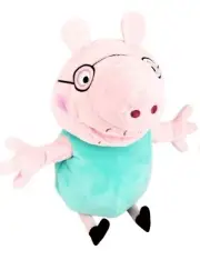 New PEPPA PIG Daddy Pig HAND PUPPET Play & Say Interactive Talking Plush NIB !
