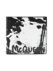 Alexander Mcqueen Signature Graffiti Bifold Wallet