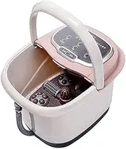 Foot Spa Bath Massager with Heat,4 Massage Roller Pedicure Foot Tub for Feet Stress Relief,Foot Soaker with Mini Acupressure Massage Points&Temperature Control