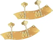 FUNOMOCYA Replacement for Old Bass Tuners 2pcs Bass Tuning Pegs Copper Alloy Made for Professional and Amateur Players